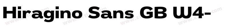 Hiragino Sans GB W4字体转换 Hiragino Sans GB W4字体转换